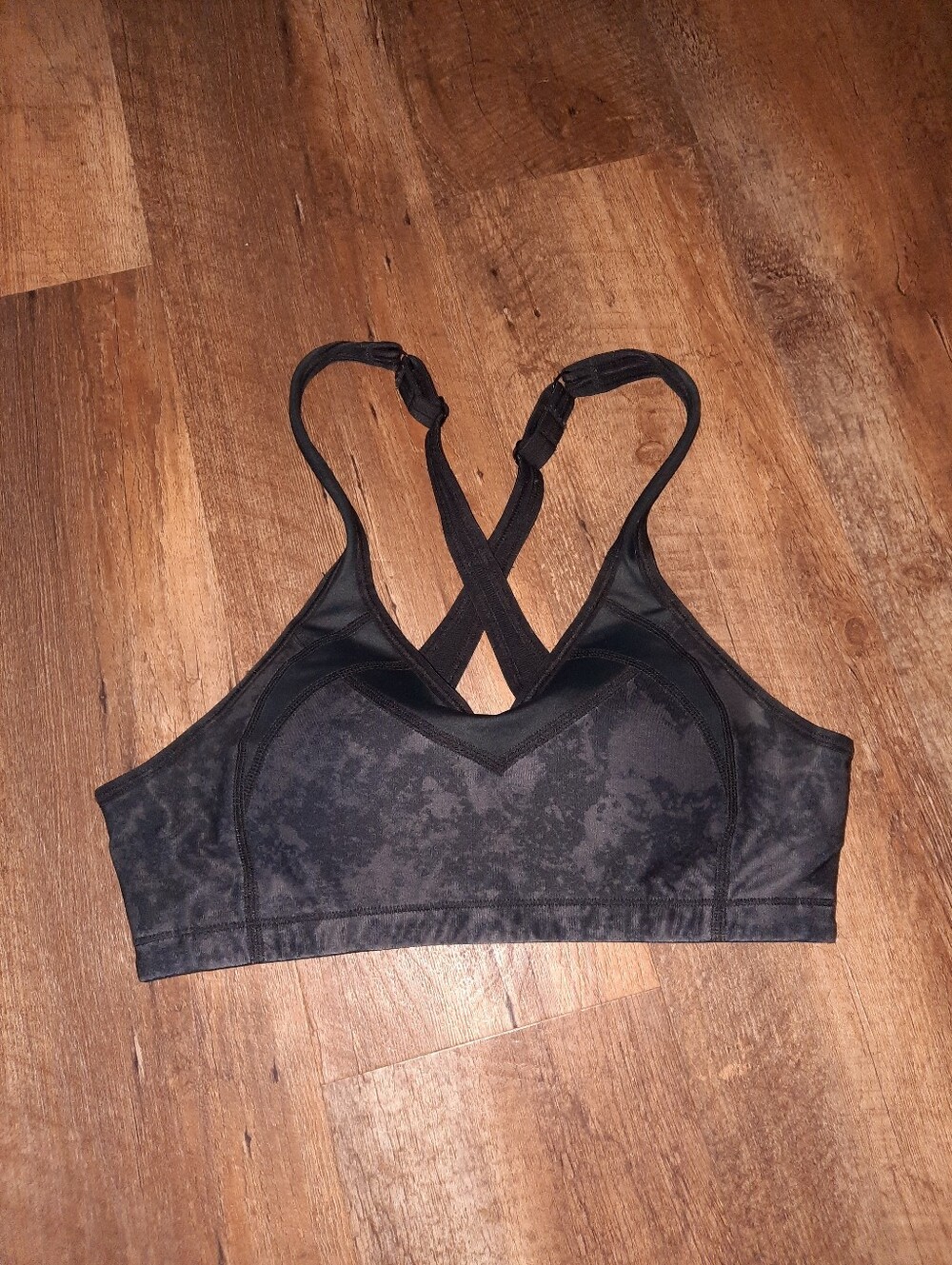 Women's Black Crossback Moving Comfort Sports Bra